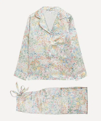 LIBERTY LIBERTY WOMEN'S FARIA FLOWERS SMALL SILK SATIN PYJAMA SET