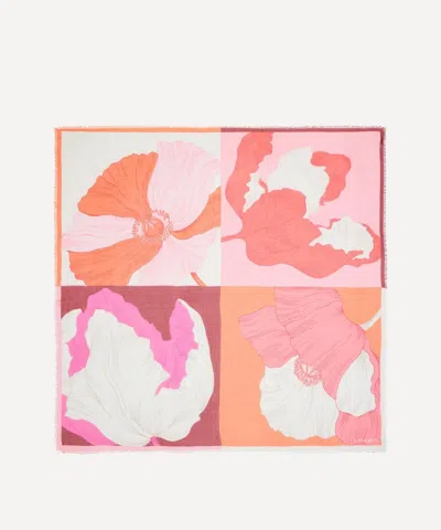 LIBERTY LIBERTY WOMEN'S FLORAL MUSE 140X140 MODAL-CASHMERE SCARF