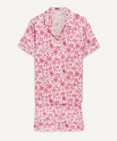 LIBERTY LIBERTY WOMEN'S MONO MUSE SILK-SATIN SHORT PYJAMA SET
