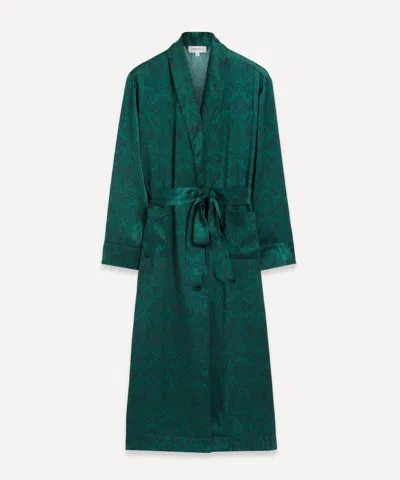 LIBERTY LIBERTY WOMEN'S NOUVEAU IANTHE SILK SATIN LONG ROBE