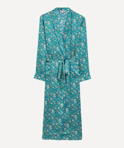 LIBERTY LIBERTY WOMEN'S RACHEL MEADOWS SILK SATIN ROBE