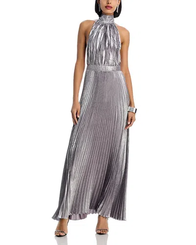 L'IDÉE L'IDEE EDEN PLEATED HALTER DRESS