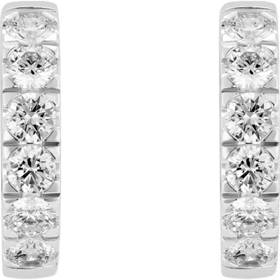 LIGHTBOX LIGHTBOX 1.2-CARAT LAB GROWN DIAMOND HUGGIE HOOP EARRINGS