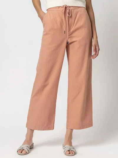 LILLA P CANVA DRAWSTRING PANT IN CANYON
