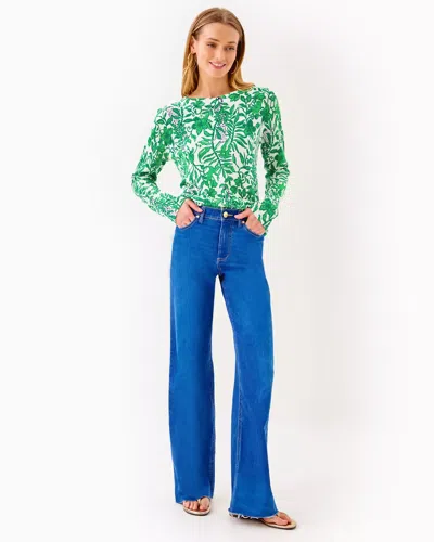 LILLY PULITZER 33" ANISTON HIGH RISE STRAIGHT LEG JEAN