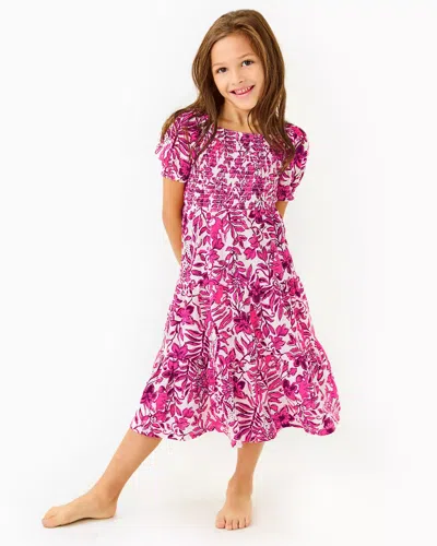 LILLY PULITZER GIRLS MINI JILLY SLEEVED MIDI DRESS