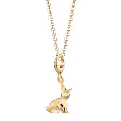 LILY CHARMED WOMEN'S GOLD PLATED BUNNY CHARM NECKLACE