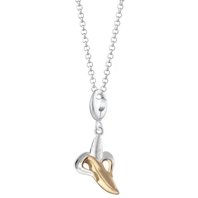 LILY CHARMED WOMEN'S GOLD / SILVER STERLING SILVER BANANA CHARM NECKLACE