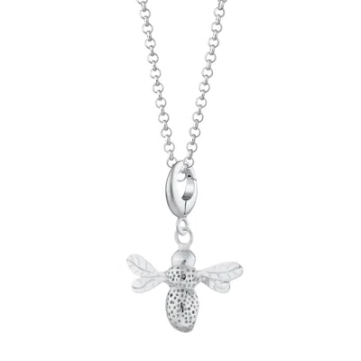 LILY CHARMED WOMEN'S STERLING SILVER BEE CHARM NECKLACE