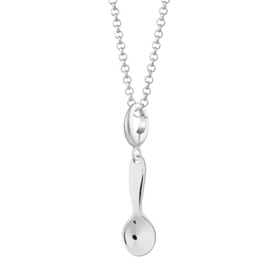 LILY CHARMED WOMEN'S STERLING SILVER SPOON CHARM NECKLACE