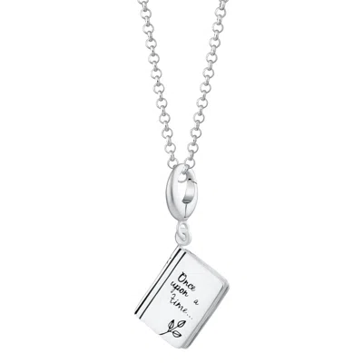 LILY CHARMED WOMEN'S STERLING SILVER STORY BOOK CHARM NECKLACE