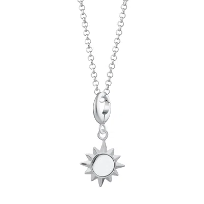 LILY CHARMED WOMEN'S STERLING SILVER SUNSHINE CHARM NECKLACE