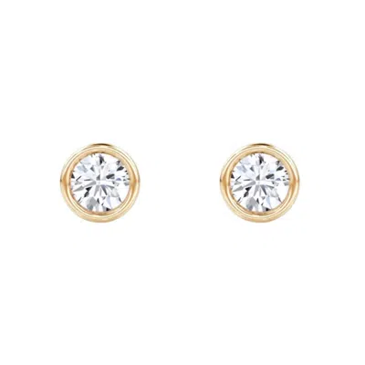 LILY FLO JEWELLERY WOMEN'S NOVA BRILLIANT CUT DIAMOND STUD EARRINGS IN 14K GOLD