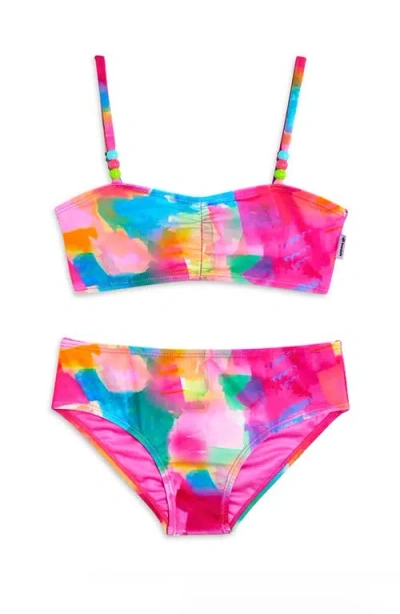 LIMEAPPLE LIMEAPPLE WATERCOLOR PRINTED BIKINI