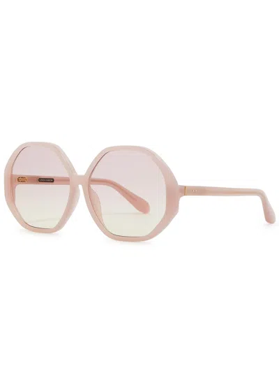 LINDA FARROW LUXE LINDA FARROW LUXE PALOMA OVERSIZED ROUND-FRAME SUNGLASSES