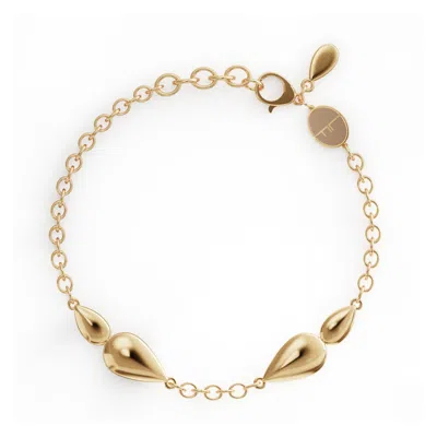 LINDA FIORE WOMEN'S LOTUS BRACELET, GOLD VERMEIL