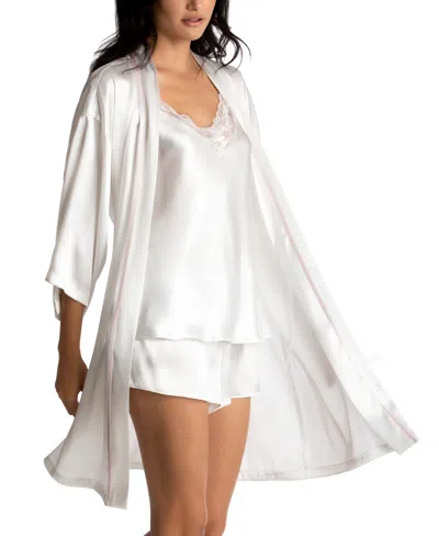 LINEA DONATELLA BRIDE SATIN WRAP ROBE, CAMI & TAP SHORTS SET