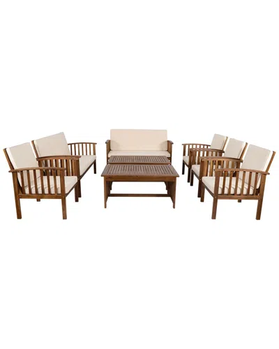 LINON LINON CANEEL 8PC OUTDOOR CHAT SET