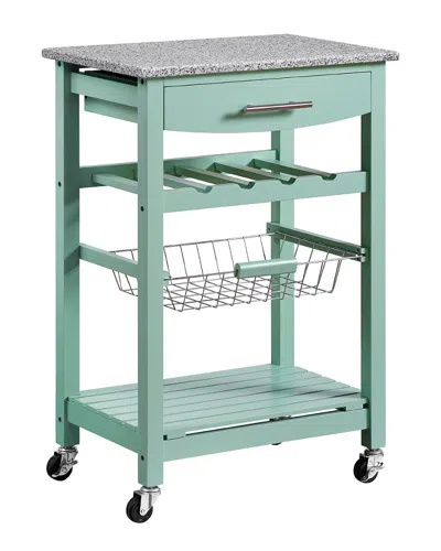 LINON FURNITURE LINON KITCHEN ISLAND GRANITE TOP