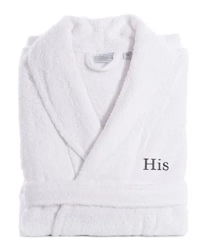 LINUM HOME TEXTILES LINUM HOME TEXTILES EMBROIDERED HIS TERRY BATHROBE
