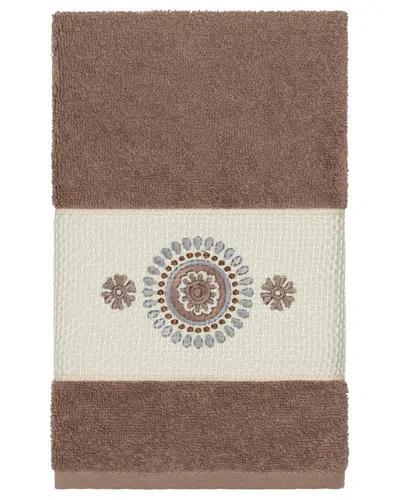 LINUM HOME TEXTILES LINUM HOME TEXTILES ISABELLE TURKISH COTTON EMBELLISHED HAND TOWEL