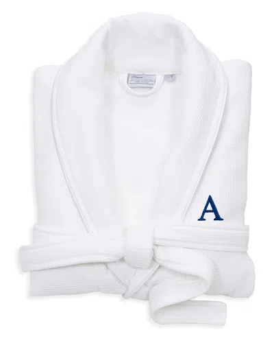 LINUM HOME TEXTILES LINUM HOME TEXTILES MONOGRAMMED WAFFLE SMALL/MEDIUM TERRY BATHROBE, (A-Z)
