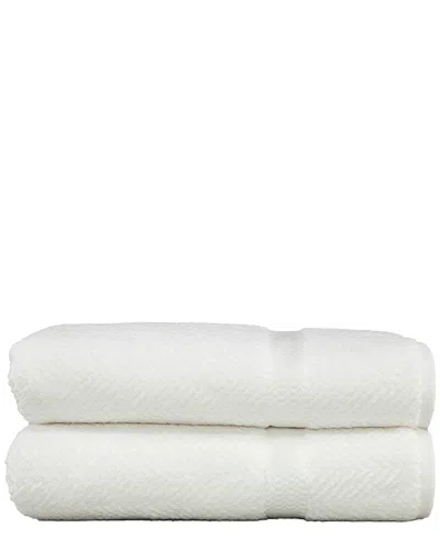 LINUM HOME TEXTILES LINUM HOME TEXTILES SET OF 2 HERRINGBONE BATH SHEET