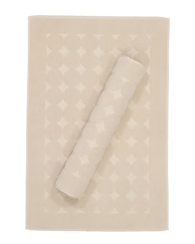 LINUM HOME TEXTILES LINUM HOME TEXTILES SET OF 2 SINEMIS CIRCLE DESIGN BATH MATS