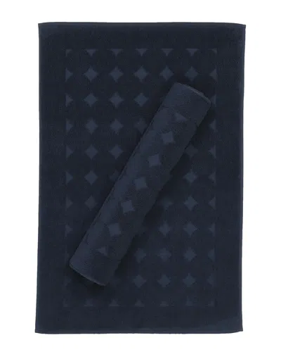 LINUM HOME TEXTILES LINUM HOME TEXTILES SET OF 2 SINEMIS CIRCLE DESIGN BATH MATS