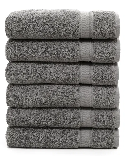 LINUM HOME TEXTILES LINUM HOME TEXTILES SET OF 6 SINEMIS TERRY HAND TOWELS