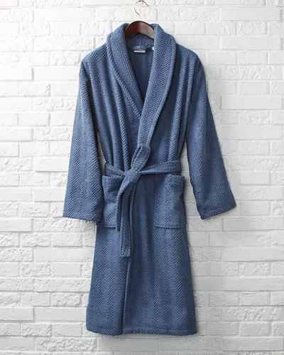 LINUM HOME TEXTILES LINUM HOME TEXTILES UNISEX HERRINGBONE WEAVE BATHROBE