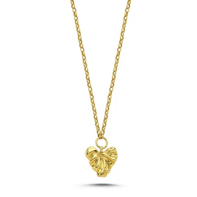 LINYA JEWELLERY WOMEN'S TESA HEART NECKLACE GOLD