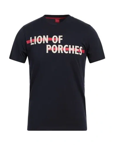 LION OF PORCHES LION OF PORCHES MAN T-SHIRT NAVY SIZE M COTTON