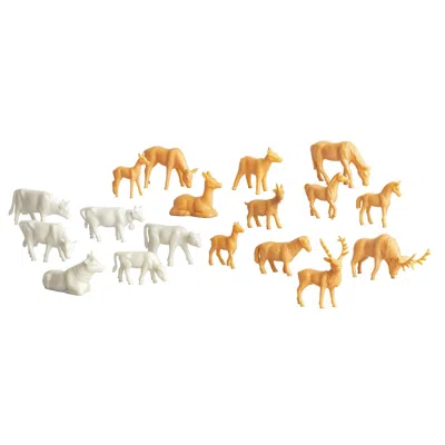 LIONEL UNPAINTED ANIMALS - PACK OF 36