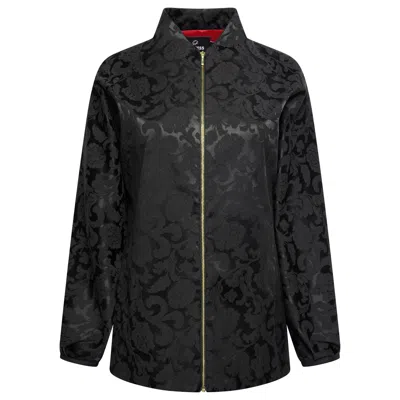 LIONESS BY TF WOMEN'S BLACK MIDNIGHT LUXE JACQUARD  JACKET