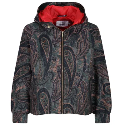 LIONESS BY TF WOMEN'S GREEN / BLACK THE SIGNATURE MISTURA PEACOCK HOODIE