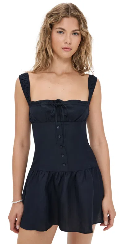 LIONESS HEART SHAPED MINI DRESS NAVY