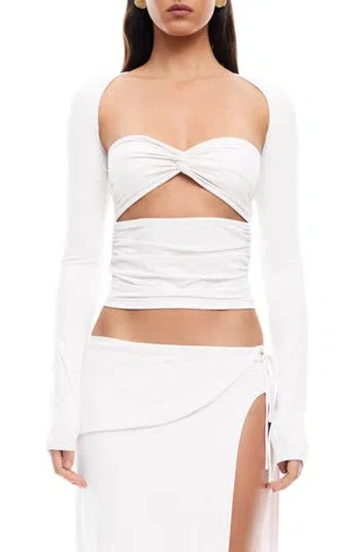 LIONESS LIONESS SOLEIL CUTOUT LONG SLEEVE TOP