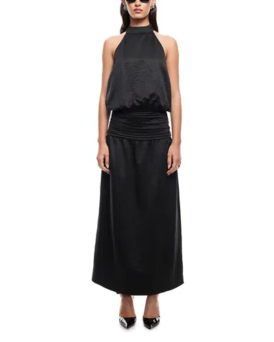 LIONESS SYLVIE MOCK NECK MAXI DRESS