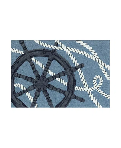 LIORA MANNE FRONTPORCH CAPTAIN'S WHEEL AREA RUG, 2' X 3'