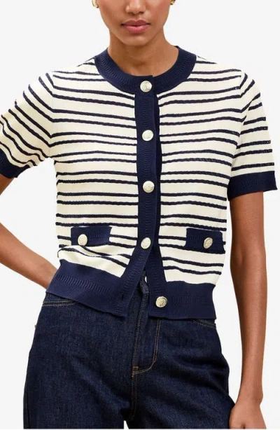 LIPSY LIPSY STRIPE SHORT SLEEVE CARDIGAN