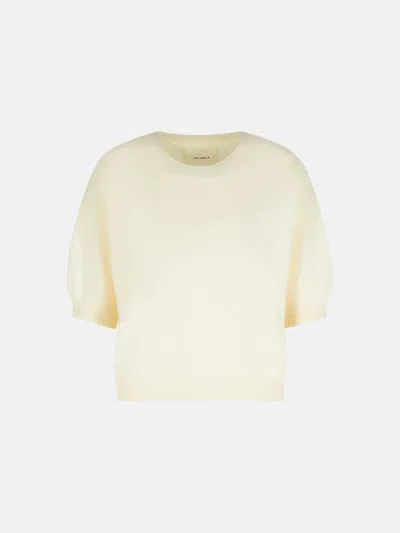 LISA YANG 'JUNIPER' CREAM CASHMERE SWEATER