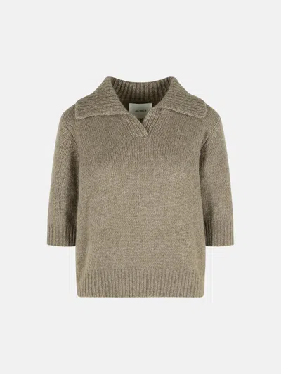 LISA YANG 'LAILAI' CASHMERE NOUGAT SWEATER
