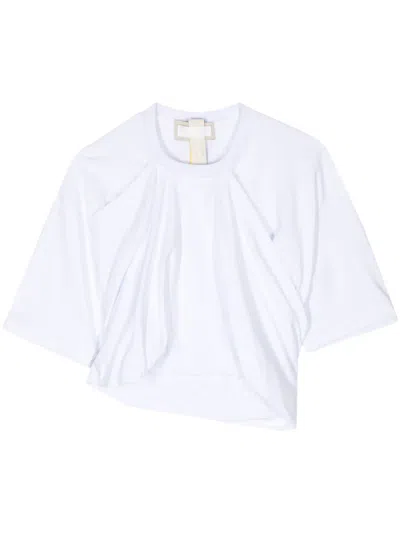 LITKOVSKAYA GRACEFUL DRAPED COTTON T-SHIRT