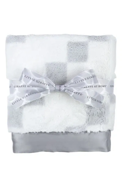 LITTLE GIRAFFE LITTLE GIRAFFE STAIRWAY LUXE STRAND FAUX FUR BLANKET