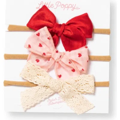LITTLE POPPY CO LITTLE POPPY CO THE HEADBAND MINI BOW SET