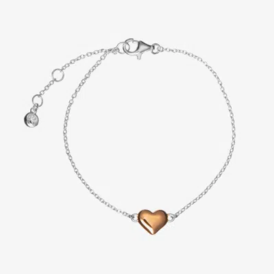LITTLE STAR GIRLS STERLING SILVER HEART BRACELET