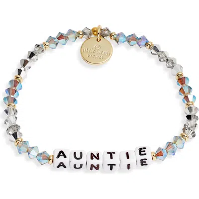 LITTLE WORDS PROJECT LITTLE WORDS PROJECT AUNTIE BEADED STRETCH BRACELET