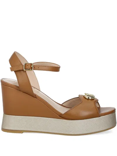 LIU •JO 100MM WEDGE PLATFORM SANDALS