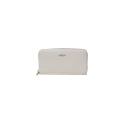 LIU •JO CREAM POLYETHYLENE WALLET